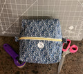 Boxy Bag-Kerchief Blue-Size Md