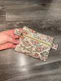 Mini Pouch - Green Paisley
