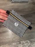Mini Pouch -  B&W Checkers