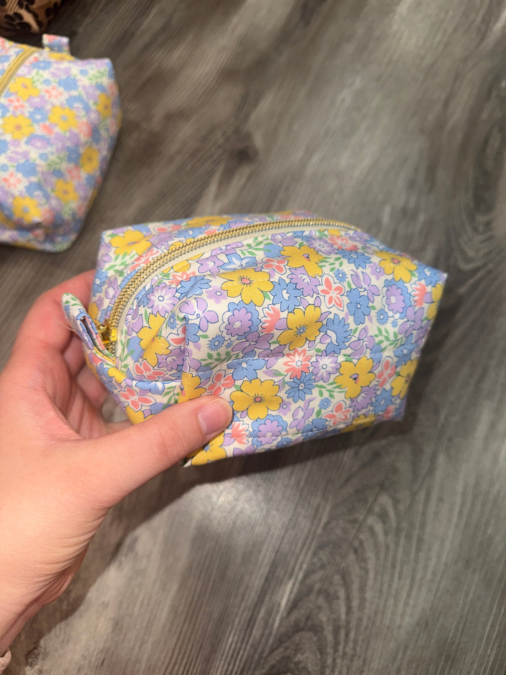 Small Boxy Bag - Baby. Blue Floral