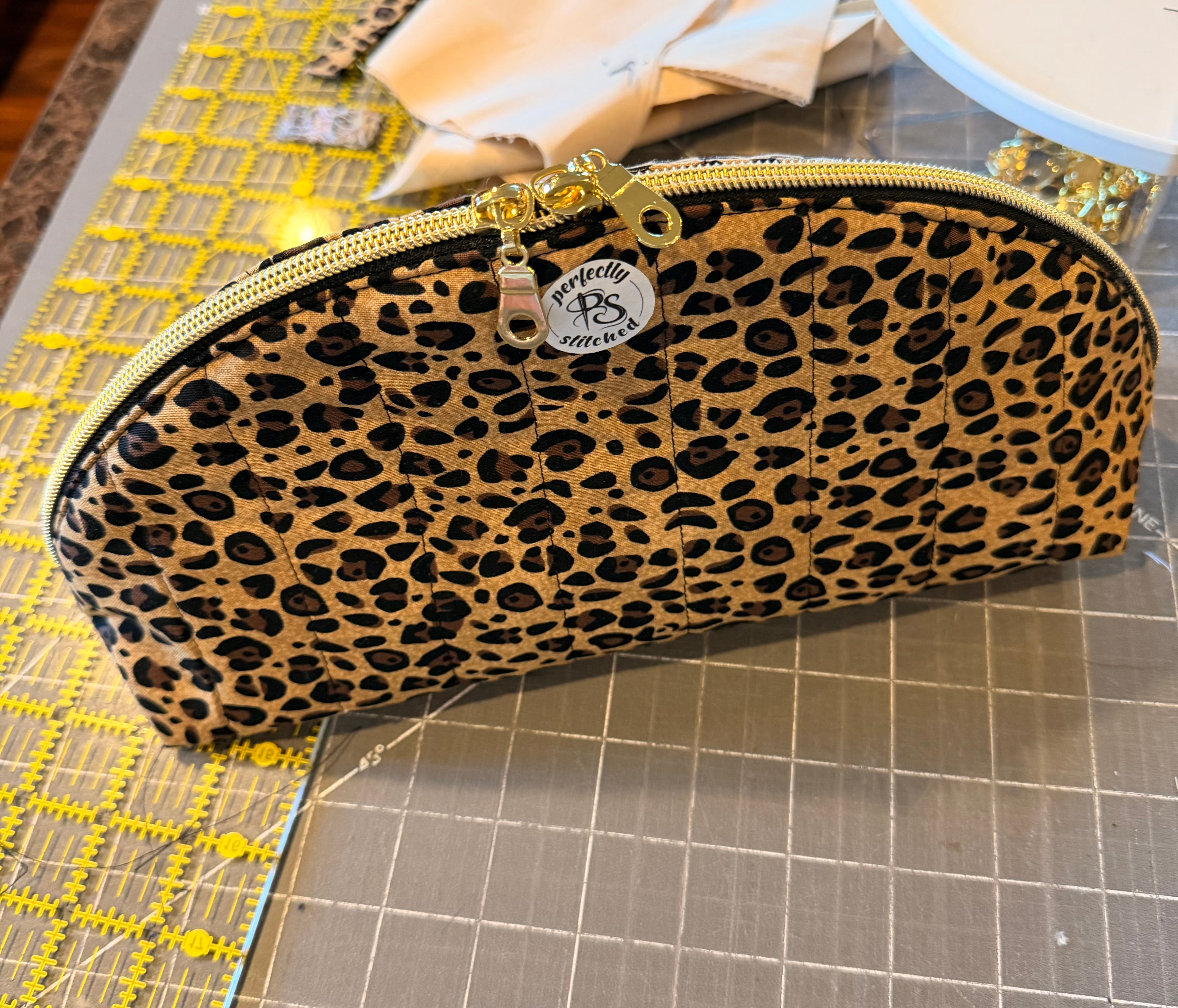 Half Moon Bag-Leopard Print- Size Sm